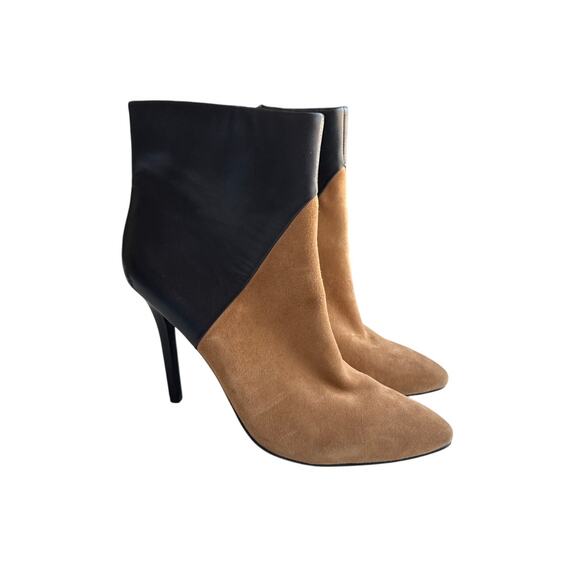 Charles by Charles David Tw-Tone Black & Brown Boots Size 8 - Picture 1 of 8